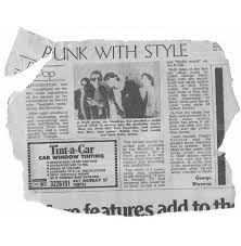 70 S Punk Newspaper Articles Headlines 70s Punk Punk Newspaper Article
