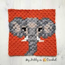 My Hobby Is Crochet Free Crochet Pattern Graph Elephant