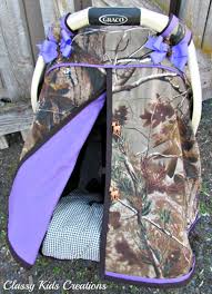 Camo Car Seat Canopy In Realtree Ap Camouflage And Purple Baby Carseat Tent Infant Carseat Canopy Cover My Baby Blind Camo Baby Stuff Baby Girl Camo Baby Car Seats