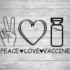Peace Love Vaccine Svg Eps Png Files Digital Download Files For Cricut Silhouette Cameo And More