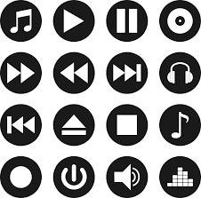 We upload amazing new icon designs everyday! Music Player Icons Vector Set Black Svg Eps Png Psd Ai Download El Fonts Vectors