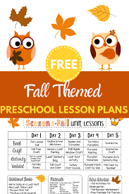 Free Week Long Fall Themed Preschool Lesson Plans Seasons Weekly Themes Part 3 This Crafty Mom Preschool Lesson Plans Preschool Lessons Fall Lesson Plans