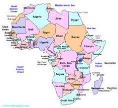 Political map of africa, including countries, capitals, largest cities of the continent. Africa Map Geographical White Outline Printable Africa Map With Political Labelling Borders Printable Map Collection