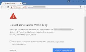 Maybe you would like to learn more about one of these? Losung Dies Ist Keine Sichere Verbindung Chrome