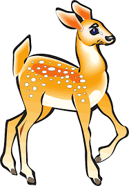 Fawn Animal Tail Posing Legs Bent Spots Pose