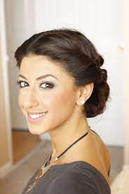 Middle Parting Bun Medium Hair Styles Up Dos For Medium Hair Easy Updos For Medium Hair