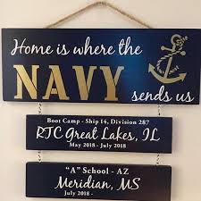 Home Is Where The Navy Sends Us Patriotic Wall Decor Navy Etsy Navy Retirement Gifts Navy Retirement Gifts