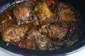 I found this recipe to be very good used in the crock pot. Slow Cooker Jamaican Brown Stew Chicken An Incredibly Rich In Flavor All Time Jamaican Classic Jamaican Stew Chicken Recipe Brown Stew Chicken Jamaican Dishes