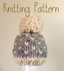 Knit Hat Pattern Newborn Baby Toddler Fair Isle Knit Chunky Etsy Hat Knitting Patterns Baby Hats Knitting Chunky Knitting Patterns