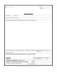 Construction Proposal Form Bid Form Estimate Form Style 4 Other Files Documents And Forms Free Proposal Template Proposal Templates Estimate Template