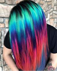 Stunning Multi Colored Long Hair For Celebrities Absurd Styles Dimensional Hair Color Holographic Hair Long Hair Styles