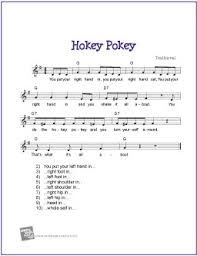 They have easy rhythms and start with notes in stepwise motion. Hokey Pokey Free Sheet Music Lead Sheet Makingmusicfun Net