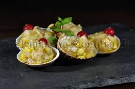 Procedimento indicativo per la preparazione di una tartara: Tra Pignatte E Sgommarelli Le Mie Ricette Tartare Di Gambero Rosa E Mango Con Emulsione Di Limone E Menta