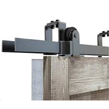 I purchased this bypass door hardware kit on amazon. 5 8ft Bypass Sliding Barn Double Wood Door Hardware Top Mount Rustic Black Sliding Barn Door Roller Kit For Low Ceiling Doors Aliexpress