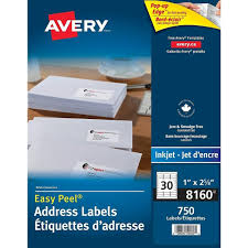 Most word processors will have an avery label template as part of their features. Avery Easy Peel White Inkjet Address Labels 2 5 8 X 1 750 Pack 81 Staples Ca