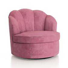 Avery Dusty Mauve Velvet Swivel Chair Reviews Crate And Barrel In 2020 Leather Dining Room Chairs Blue And Pink Living Room Dining Room Chairs Ikea