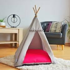 Rosewood 2 in 1 luxury cat bed radiator & floor standing safe bed for cat kitten. Cat Teepee Bed Raspberry Cat Bed Including Pillow Luxury Cat House Cat Tent Ebay