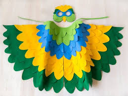 Boy Bird Costume For Kids Parrot Costume For Kids Children Bird Wings And Mask Dress Up Toy For Girls And Boys Toddlers Alas De Pajaro Traje De Pajaro Disfraces De Pajaros