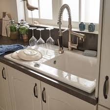 Evier A Encastrer 1 Bac Avec Egouttoir Gres Trendy Evier Egouttoir Evier Blanc