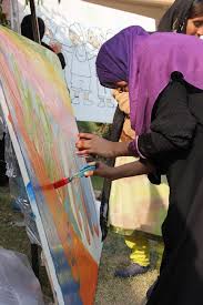 An Artistic Day With Glowgraffiti At Multan College Of Arts College Art Art Graffiti