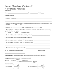 For this chemistry conversion worksheet, students convert to moles, grams, and atoms as they respond to 5 short answer questions. Mass Moles Particles Worksheet For 10th Higher Ed Lesson Planet