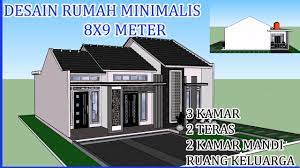 Setiap pemilik rumah pasti mempunyai spot favoritnya. Kerennn Top Desain Rumah Minimalis 8x9 Meter Dengan 3 Kamar 2 Teras Ruang Keluarga Youtube
