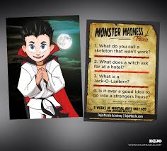 How many of these halloween trivia quiz questions can you answer? Monster Madness Halloween Trivia Cards Dojo Muscle