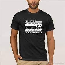 Grosshandel Sherlock Ich Bin Kein Psychopath Ich Bin Ein Hoch Funktionierender Soziopath Holmes Watson Herren Top Tees Baumwolle Manner Tshirt Mode T Shirt Von Zhanghanlin07 12 24 Auf De Dhgate Com Dhgate