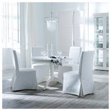 Henriksdal Chair With Long Cover Blekinge White Width 21 1 4 Order Here Ikea Ikea Dining Henriksdal Chair Cover Home Furnishings