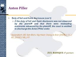 Whilst the anton piller case itself is an intellectual property case, the principles on which the court grants an anton piller order can be applied in other cases. Interlocutory Injunctions Ppt Download