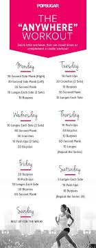 Busy Week Here S Your Quick 7 Day Workout Plan Workout Posters Fitness Body At Home Workouts