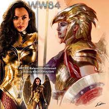 Gal Gadot Is Wonder Woman On Instagram Golden Eagle Battle Armor Gal Gadot In Ww84 Art By Alexanderlozanoart Gal Gadot Wonder Woman Wonder Woman Gal Gadot