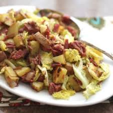 Meanwhile, chop the bacon into small pieces. Corned Beef Cabbage And Red Potato Hash Barefeet In The Kitchen