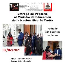 El ministro de educación de la nación, nicolás trotta, volvió a reiterar la necesidad de continuar con las clases presenciales en las escuelas y aseguró que los centros educativos constituyen. Petitorio Al Ministro De Educacion De La Nacion Nicolas Trotta Agmer Parana