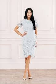 Amour Dress In French Blue 148 Lace Blue Dress Dressy Spring Outfits Rachel Parcell Outfits