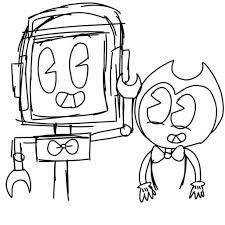 Cute drawings character design bendy and the ink machine cartoon art styles alice angel sketches cartoon art art reference photos indie games cartoon crossovers fandom crossover bendy and the ink machine game character artist humor undertale fanart cute comics fan art. Bendy And The Ink Machine Coloring Pages New Images Free Printable