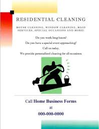 There's great potential in cleaning services, whether you want to work in people's homes or on a commercial level. Start Your Own Small Business With Professional Business Forms And Support House Cleaning Flyer 6