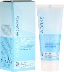 Ipl therapy works to get rid of your unwanted hair that might appear in such areas as the bikini line, back, armpits, neck, face, legs, or chest. Avon Works Bikini Line Hair Removal Cream Enthaarungscreme Fur Bikinizone Mit Jojobaol Makeupstore De