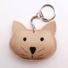 Porte Cles Chat En Cuir Beige Porte Cle Cuir Beige Bijoux De Sac