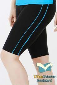 Knee Length Swim Shorts With Accent Piping Chlorine Proof Tankini With Shorts Swim Pants Swim Skirts