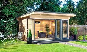 A log cabin can be turned into anything from an inspiring art studio to a garden office. Garden Rooms And How To Get Them Express Co Uk
