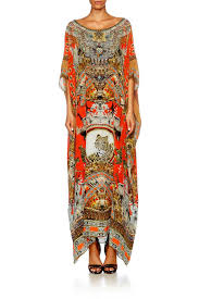 Mary's cathedral following the state funeral for carla zampatti on april 15, 2021 in sydney, australia. New Camilla Franks Silk Crystals Hangzhou Hollywood Round Neck Kaftan Dress Ebay