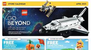 Events calendar a causa de lego store calendar march 2019 , crédito de la imagen : Lego Store Calendar Reveals New Sets And Deals For April 2021