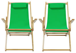 And thanks to this chair's compact folding size and carry strap, storage and transportation is easy. Casual Home Adjustable Sling Chair Natural Frame Green Canvas Set Of 2 Contemporary Outdoor Folding Chairs By Virventures Houzz