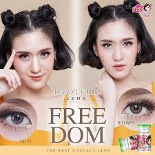 Freedom (mini size) is just back instock for gray & brown from plano (00)  to -6.00 🌻 Natural model for your everyday look #dazzlemelens