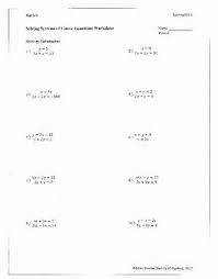 Substitution Method Worksheet Answers Awesome Elimination And Substitution Method Worksheet With Key By In 2020 Equations Systems Of Equations Worksheets