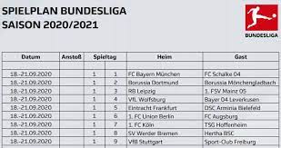 Spielplan für saison 2021/2022 veröffentlicht. Bundesliga Spielplan Bayern Vs Schalke Zum Auftakt
