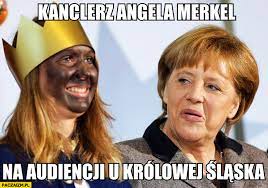 Kanclerz Angela Merkel na audiencji u królowej śląska - Paczaizm.pl