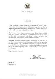 He is the first president from mindanao, and the first local chief executive to get elected straight to the office of the president. President Letterhead Philippine Vvzcmifhvcnmim He Does Not Back Down