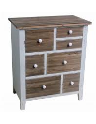 Die absetzung in braun sowie die knopfgriffe passen ins bild. Kommode Colony Chiq Holz 78x65x35cm Weiss Braun 199 95